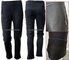 Ladies THERMAL LINED Thick Jeans Denim Trousers Pants Multi Pocket Warm Leggings