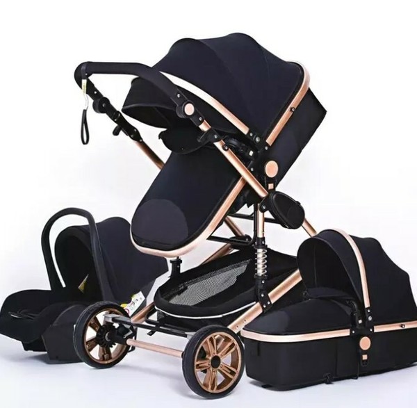 black gold stroller