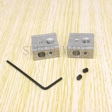 2X Aluminium Heater Block Assembly Extruder Hot End for Makerbot 3D Printer NEW