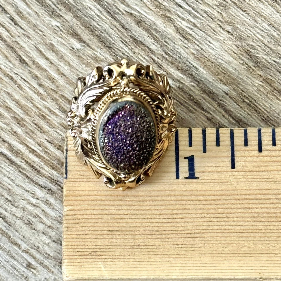 Anel coleção bronze druso assinado por designer Nicky Butler NB Índia - Imagem 3 de 4