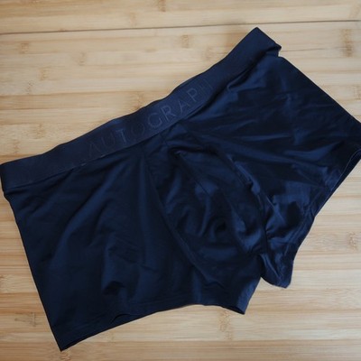 Marks & Spencer Autograph Size XL     Mens Microskin Hipsters Dark Blue