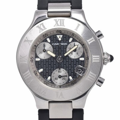 CARTIER CHRONOSCAPH21 W10125U2 Chronograph Date Quartz Men's Watch N#146833