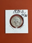 1935-S Washington Quarter Silver Almost Uncirculated AU Coin #41071