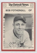 1981 Detroit News Tigers Boys of Summer 100th Anniversary Bob Fothergill #85 0a3