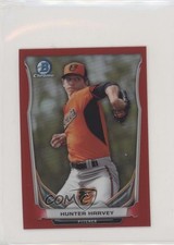 2014 Bowman Chrome Minis Red Refractor 3/5 Hunter Harvey #310 a2v