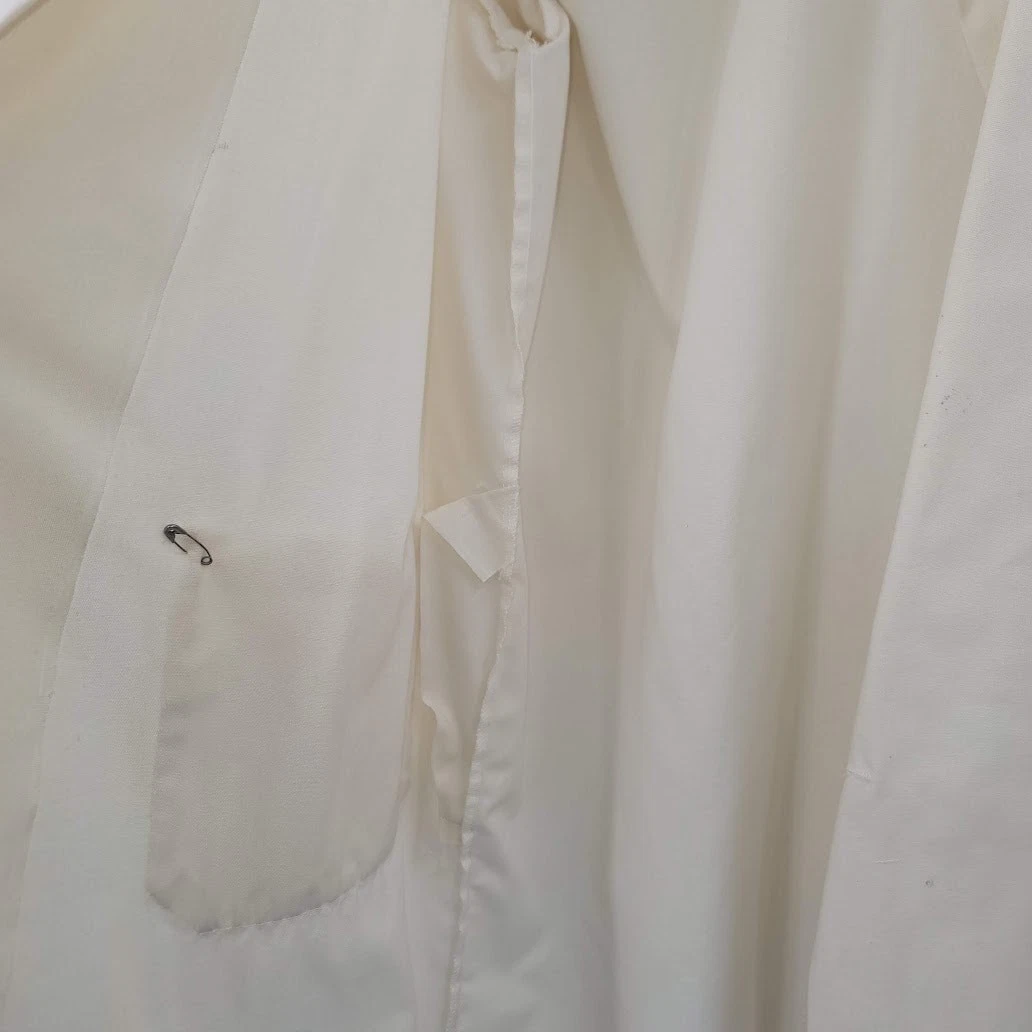 Empire Vintage White-ish Lab Doctor Police Coat Uniform Large single Pocket