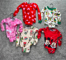 Girls Lot of 5 Pairs Toy Story Care Bea Minnie Pajamas 18 Months 2T