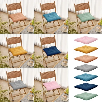PETS-SUPPLIER-LOVE 4X Chair Seat Pads Cushions Tie on Dining Garden Room Kitchen Patio Cushion Pads