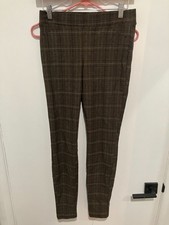 Simply Vera Vera Wang Women's Skinny Pull On Plaid Leggings, Brown, Small