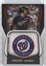 2020 Topps Jumbo Jersey Sleeve Patch Juan Soto #JJSP-JS Jumbo Patch 06hn