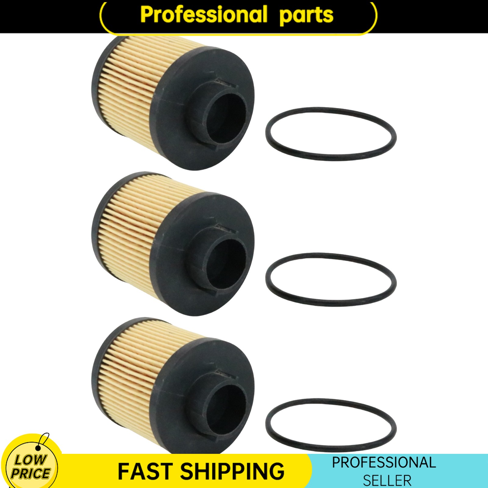3X Oil Filter Fits 2004-2008 Lamborghini Gallardo 07L115561C USA