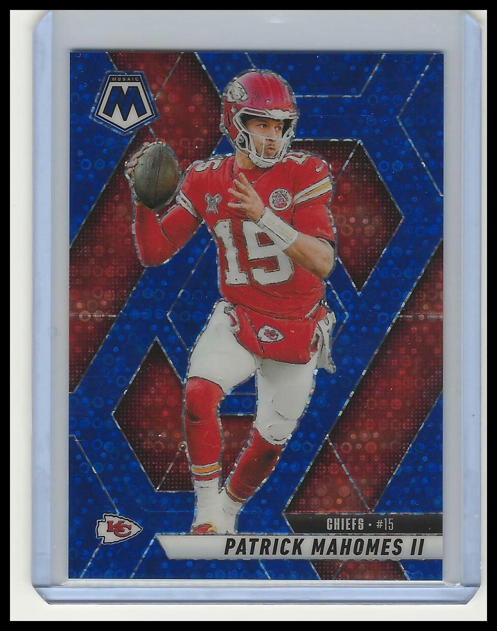 2025 Panini Mosaic Patrick Mahomes II Mosaic Blue Disco #/99 #200