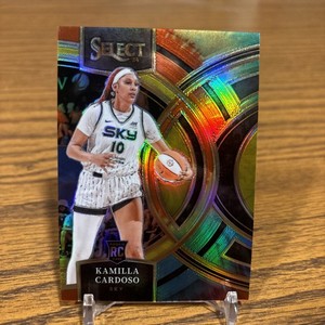 2024 Panini WNBA Select Premier Kamilla Cardoso Tie Dye /25 #195 Chicago Sky