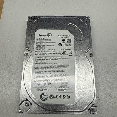 Seagate Barracuda 7200.12, 160GB, Interner Speicher, 7200RPM, 3.5 Zoll