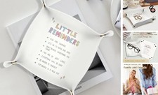 Inspirational Motivational Gifts Leather Jewelry Valet Tray, Little reminders