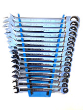 Cornwell Tools 15 Piece Metric Ratcheting Box Wrench Set With Snap In Rack Nice