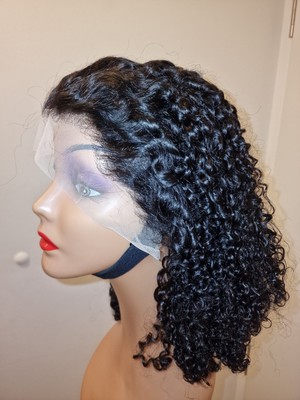 16 Inches Double Drawn Burmese Deep Curly 100 %Human Hair. 300g