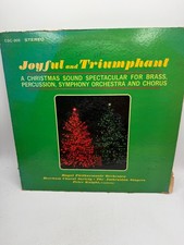 Vtg Joyful And Triumphant Christmas Brass Percussion Peter Knight LP RCA Stereo