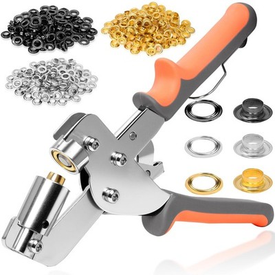 SBGGRL Grommet Tool kit, 3/8 Inch Heavy Duty Silver Gold Black Grommets 