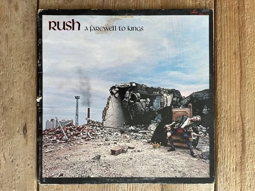 Rush: A Farewell To Kings vinyl LP G/G+ 1977 Mercury SRM-1-1184 Lee Lifeson