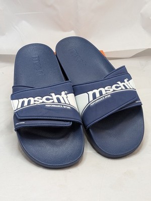 Navy & White MSCHF Men's Slides - Size 11
