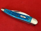 2004 Case XX Pocket Worn Sea Horse Whittler Knife Carribean Blue Bone 6355 SS — photo 6