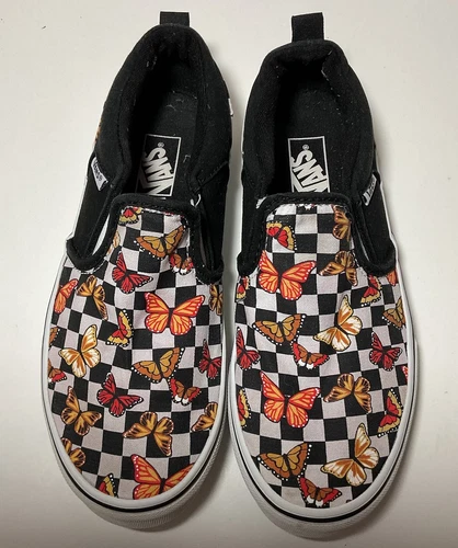 Sneakers Vans Asher slip on farfalla scacchiera giovanile 4 5 donna taglia 6