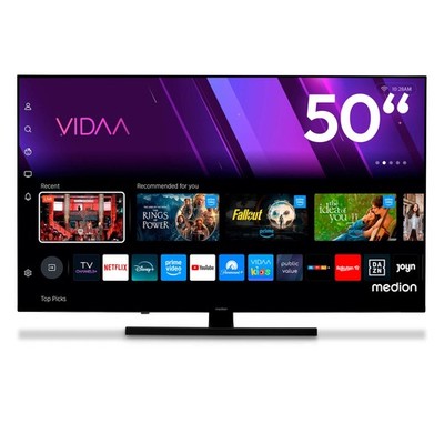 MEDION X8502504 50''QLED Fernseher Smart-TV Dolby Vision HDR DTSX Dolby Atmos