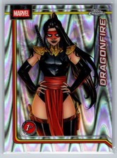 2026 Topps Chrome Marvel Comics #33 Dragonfire RayWave Refractor