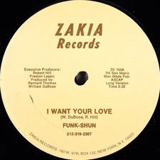 Funk-Shun - I Want Your Love, 12", (Vinyl)