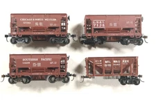 HO Four Ore Cars AHM / Roundhouse CNW, SP, MILW, L&SI Parts / Repair