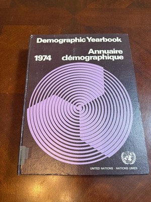 1974 United Nations Demographic Yearbook Mortality Statistics Hardcover UN Data
