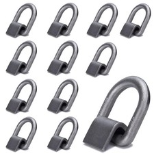 Heavy Duty 3/8" Weld-On D Rings 5000 lbs MBS 12 Pack for Trailers  ATVs