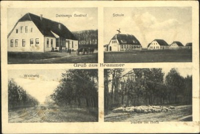 Brammer Rendsburg Dahlwegs Gasthof Schule  x 1913