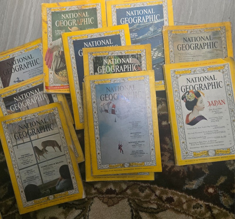national geographic magazine set