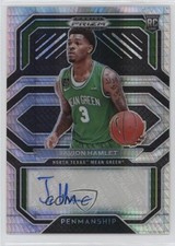 2021 Panini Prizm Draft Picks College Penmanship Hyper Javion Hamlet Auto 0o2b