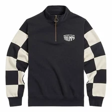 Triumph Prewitt Black/Bone 1/4 Zip Sweatshirt -MSWS2330