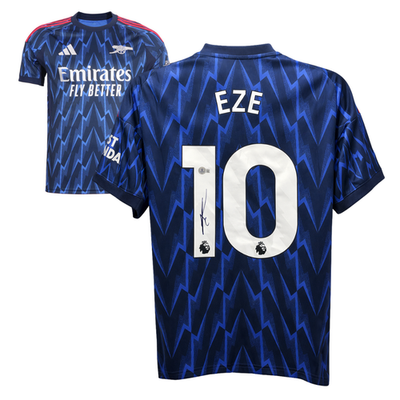 ウェア Arsenal Eze Eberechi Eze Signed Arsenal FC Away Soccer Jersey #11 with Beckett