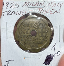 1920 Italy Milan Transit Medal Coin