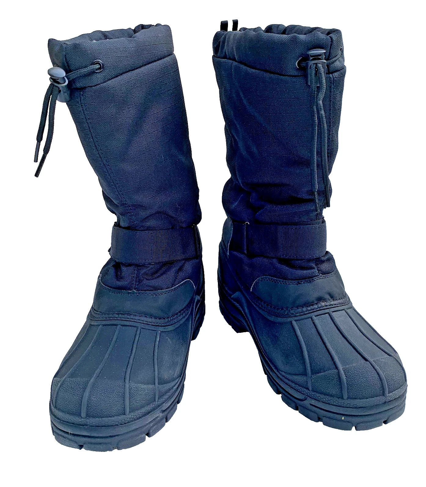 ALEADER Men's Snow Boots Black Mid Calf Size 7 Insulated Waterproof Winter EUC