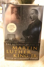 The Autobiography of Martin Luther King, JR. SIGNED by Clayborne Carson, 1st Ed.