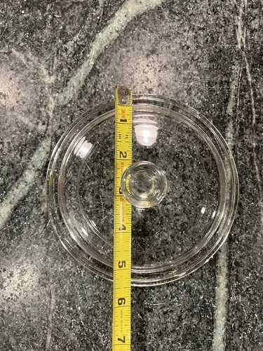Pyrex Round Clear Glass Lid 010-C Corning Ware Replacement Lid Only