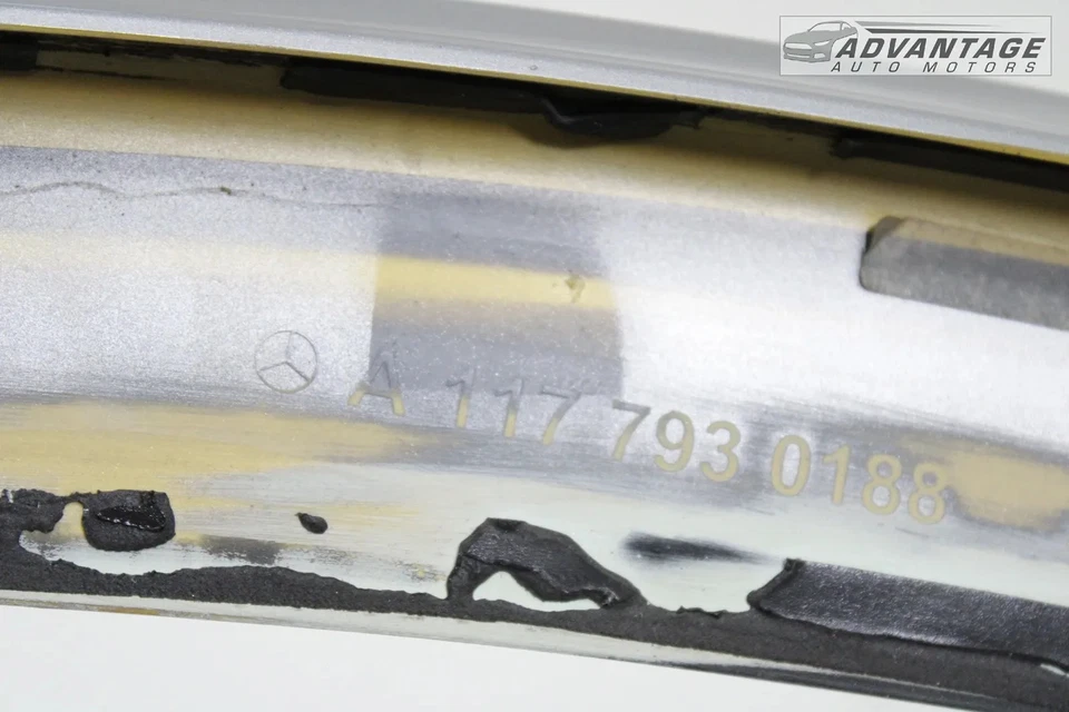 Mercedes CLA250 C117 2014-2015 MALETERO CUBIERTA TAPA ALERÓN POLAR PLATEADO METÁLICO OEM Foto 4 de 4