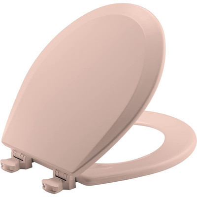 Bemis 500Ec 063 Toilet Seat Easy Clean Change Hinges 1 Pack Round Venetian Pink