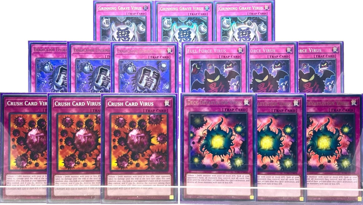 YuGiOh! Virus Bonus Support Deck Featuring All 5 Virus Traps! [15 Cards  Total] | eBay