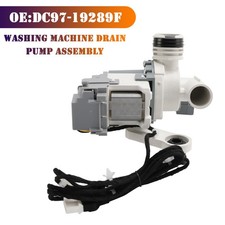 DC97-19289F Washing Machine Drain Pump Assembly for Samsung Washer DC97-19289B U