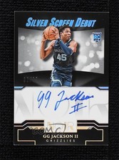 2023-24 Panini Noir Silver Screen Debut Signatures 92/99 GG Jackson II Auto 18ci