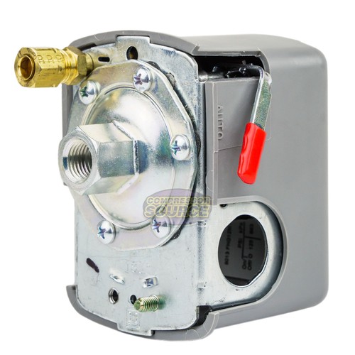 Square D 95-125 PSI Air Compressor Pressure Switch Control Valve 9013FHG12J52M1X - Picture 5 of 9