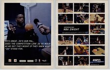 2000 NBA 2 Night PS2 Dreamcast Video Game Art Stuart Scott Print Ad Promo