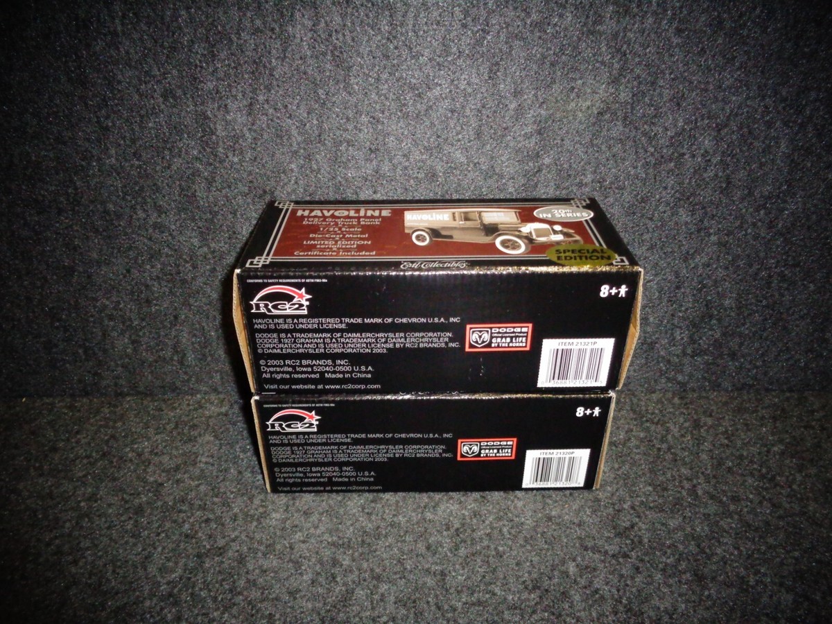 TEXACO 1927 GRAHAM PANEL DELIVERY TRUCK REG & SPECIAL SET 2003 #20